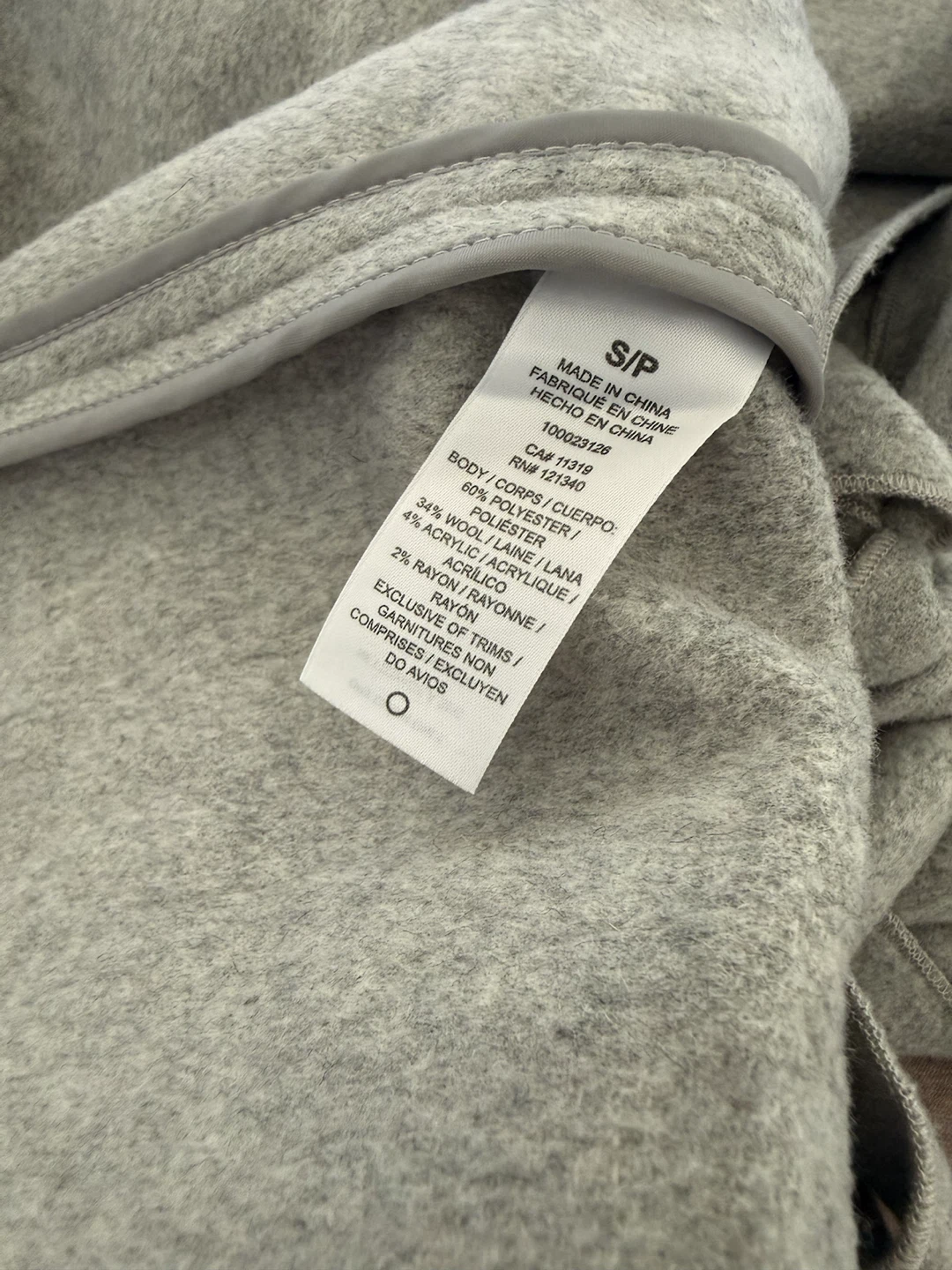Dynamite Grey Wool-Blend Wrap Coat - photo 3