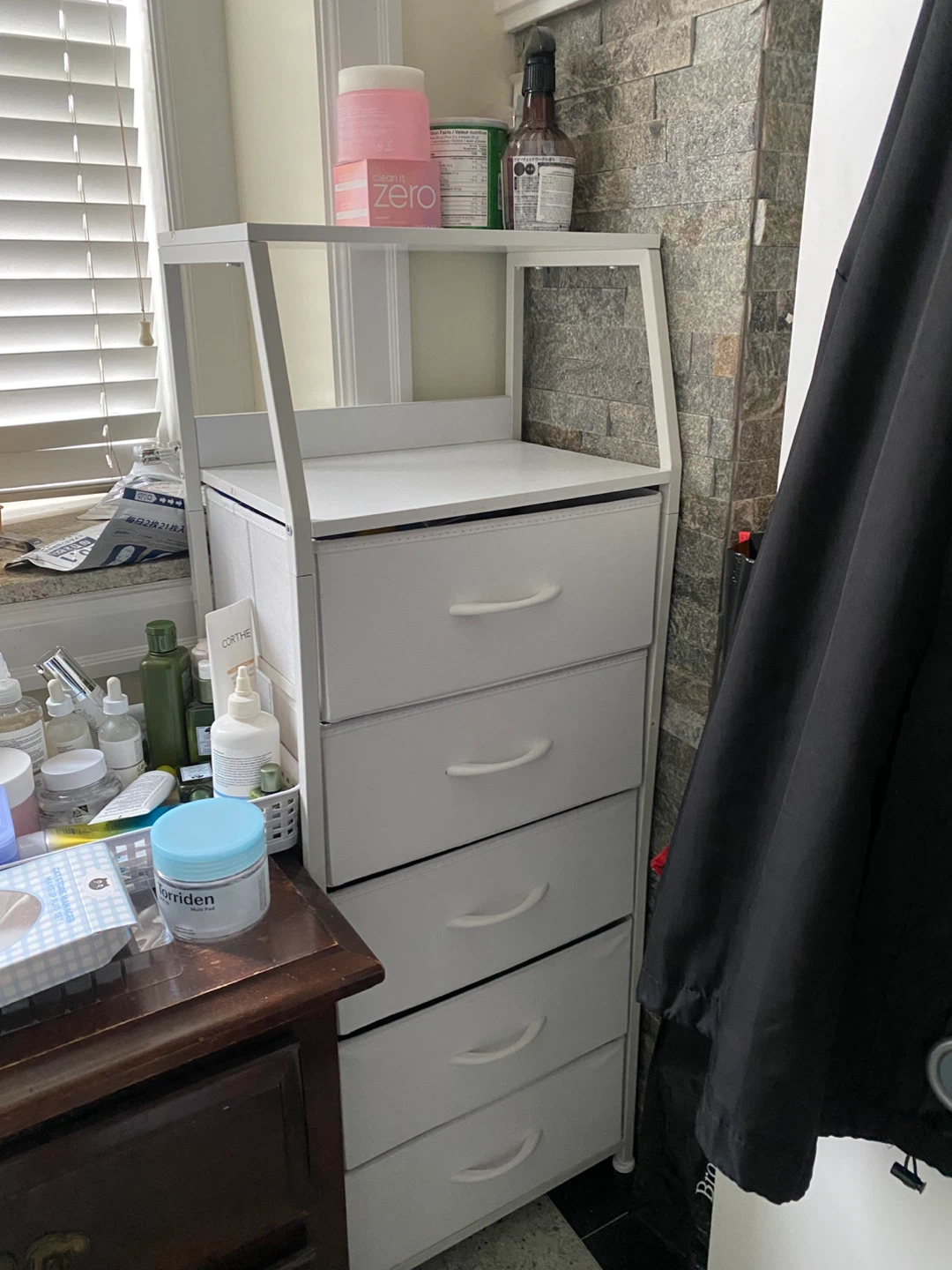 Mexin 5-Drawer Fabric Storage Tower