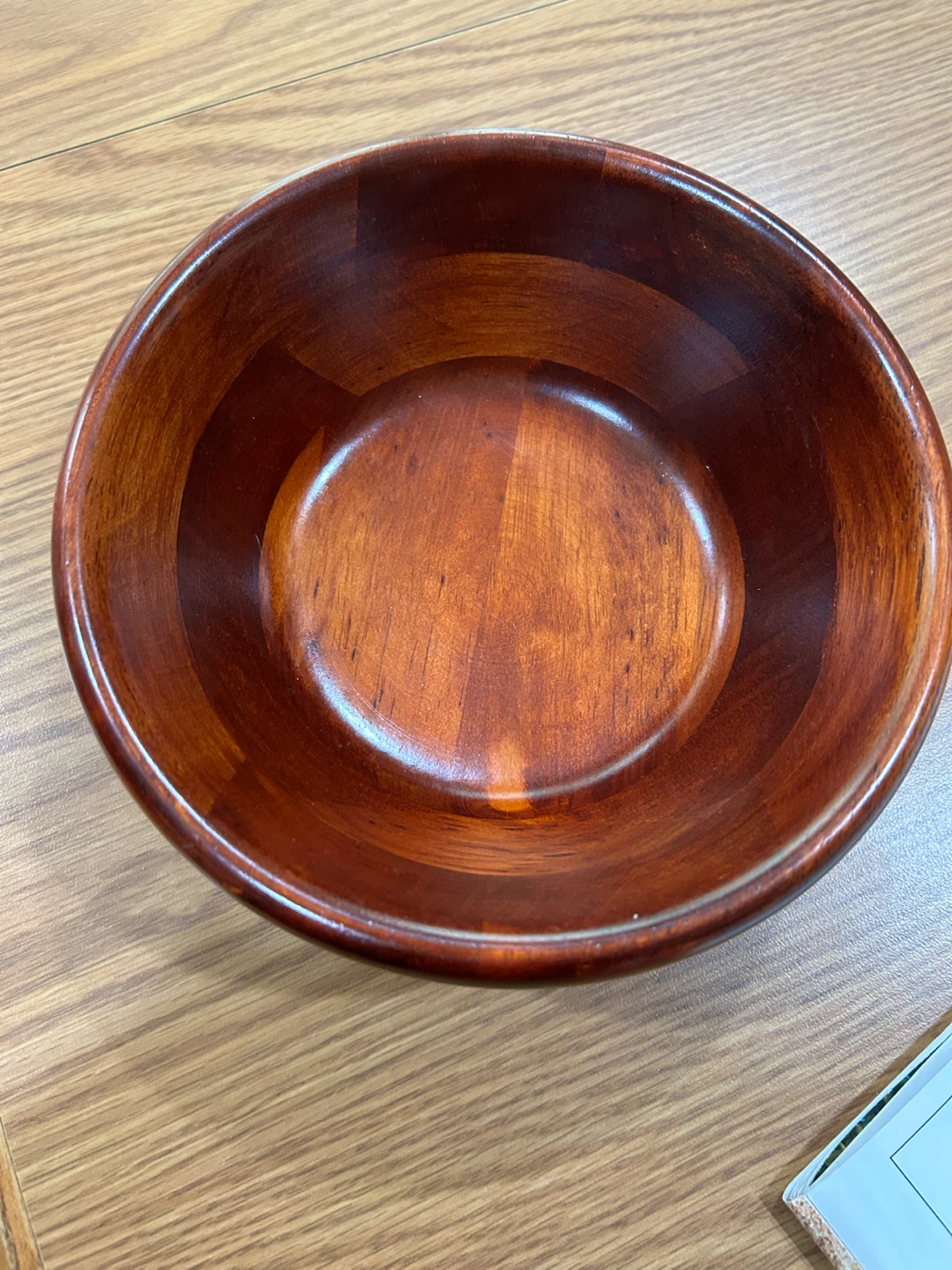 Vintage Individual Wooden Salad Bowls (7)