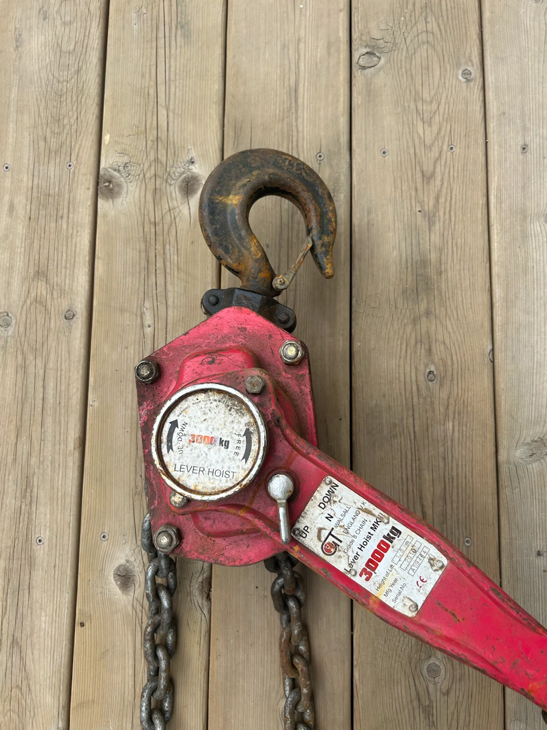 3000kg Lever Hoist - photo 2