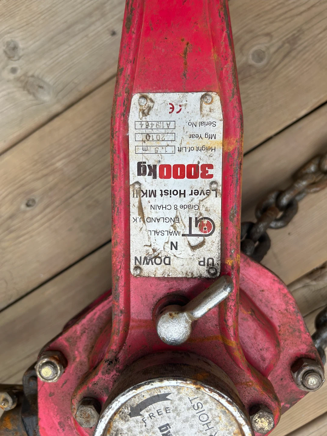 3000kg Lever Hoist - photo 3
