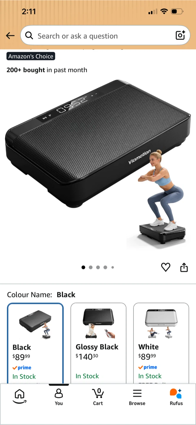 Viamotion Vibration Plate Exercise Machine - photo 3