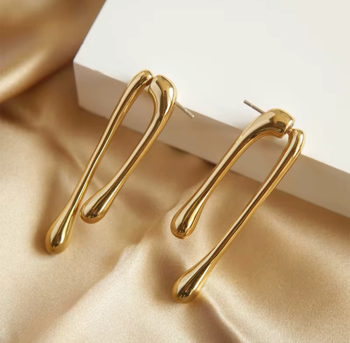 Gold Drip Earrings