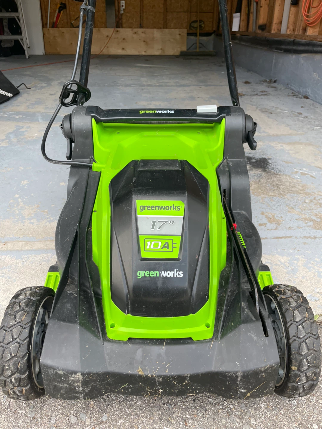 Greenworks 17-inch 10A Electric Lawn Mower - photo 2