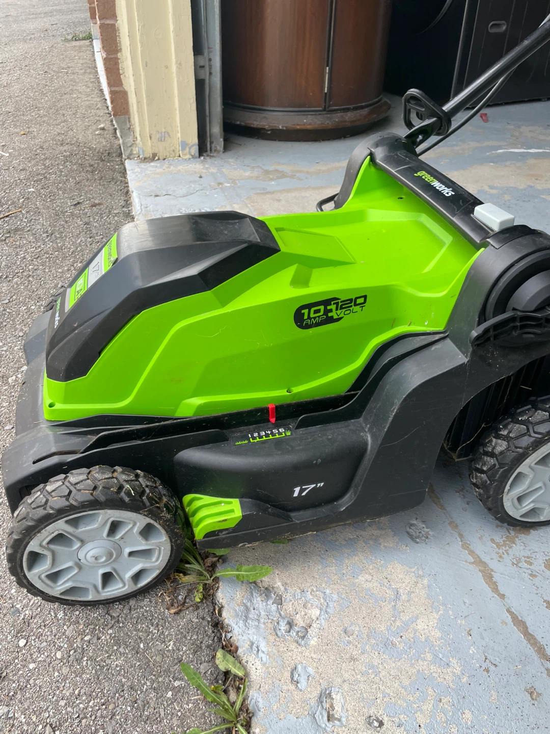Greenworks 17-inch 10A Electric Lawn Mower - photo 3