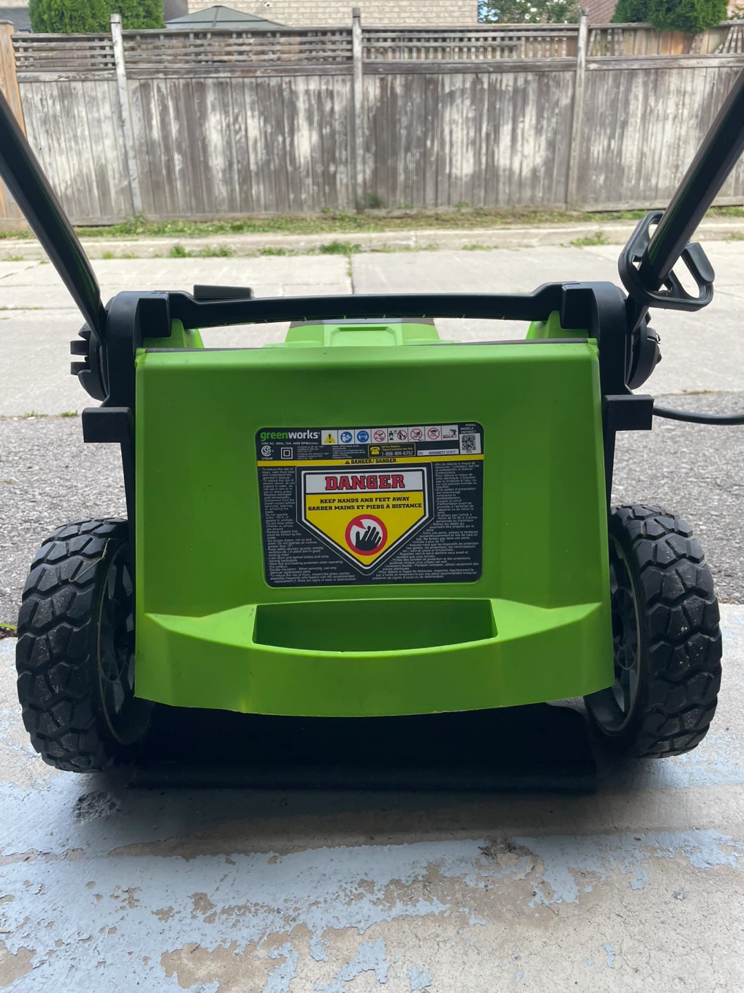 Greenworks 17-inch 10A Electric Lawn Mower - photo 4