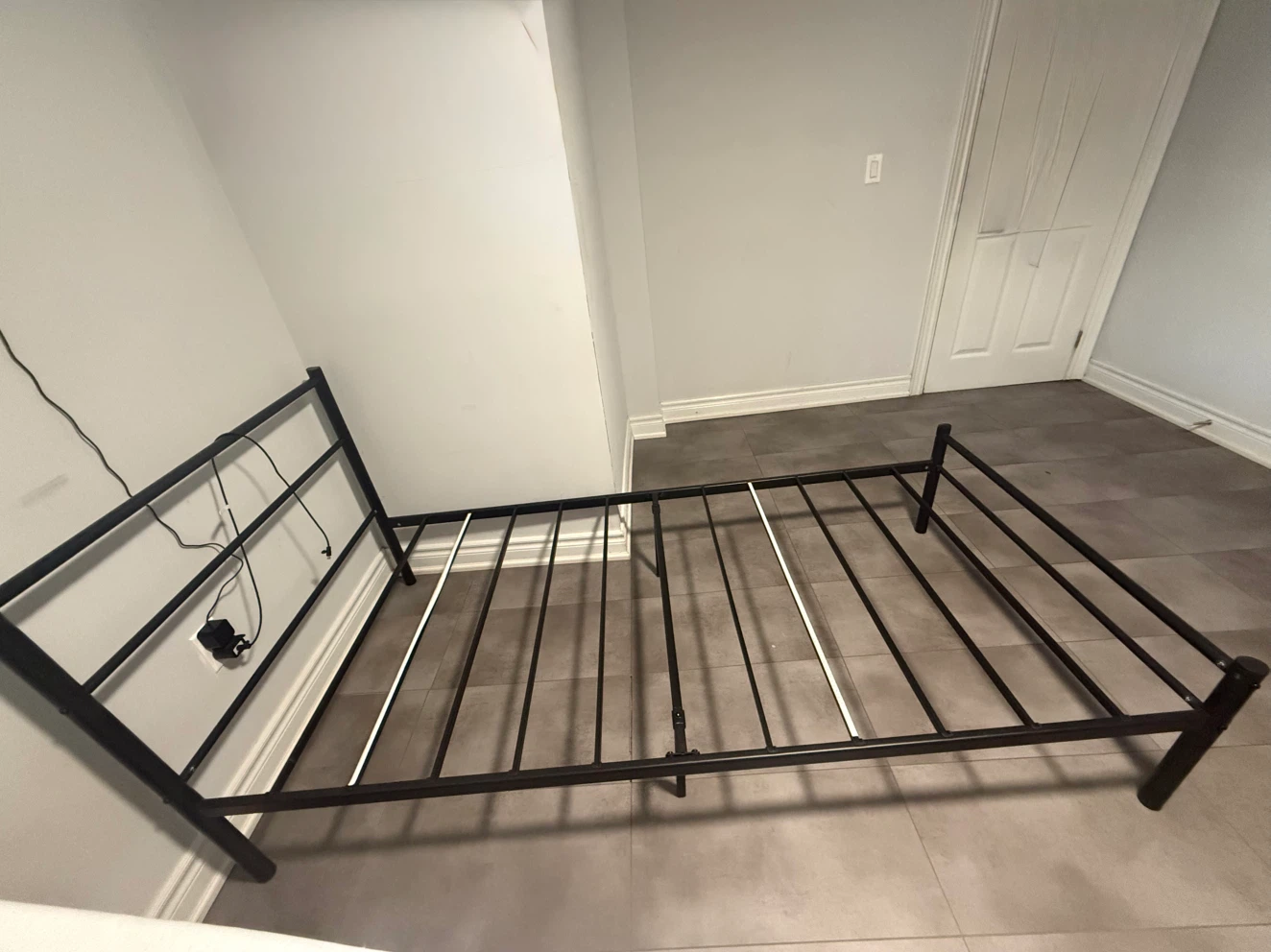 Black Twin Metal Bed Frame