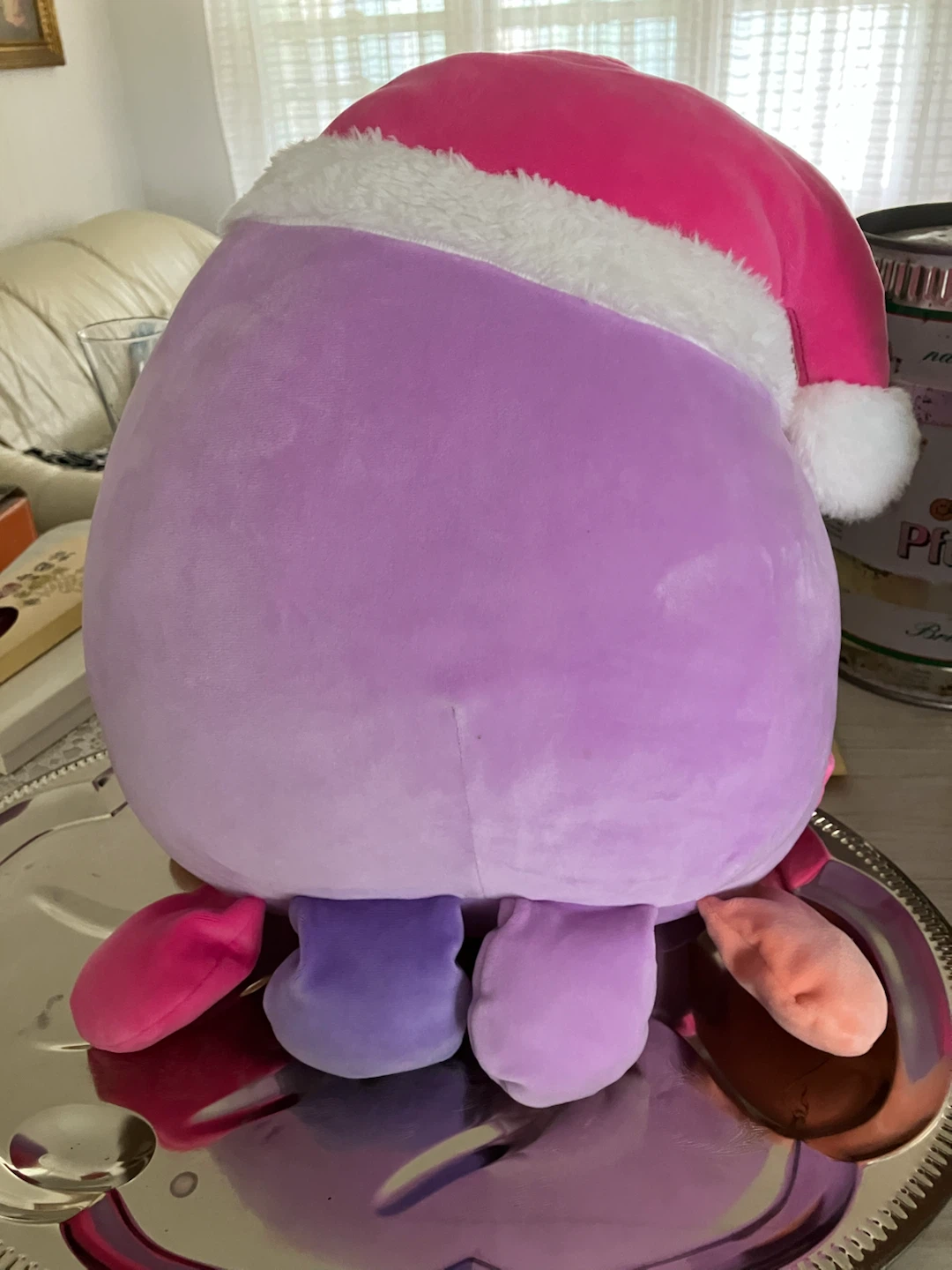 Squishmallows Octopus Plush with Santa Hat - photo 2
