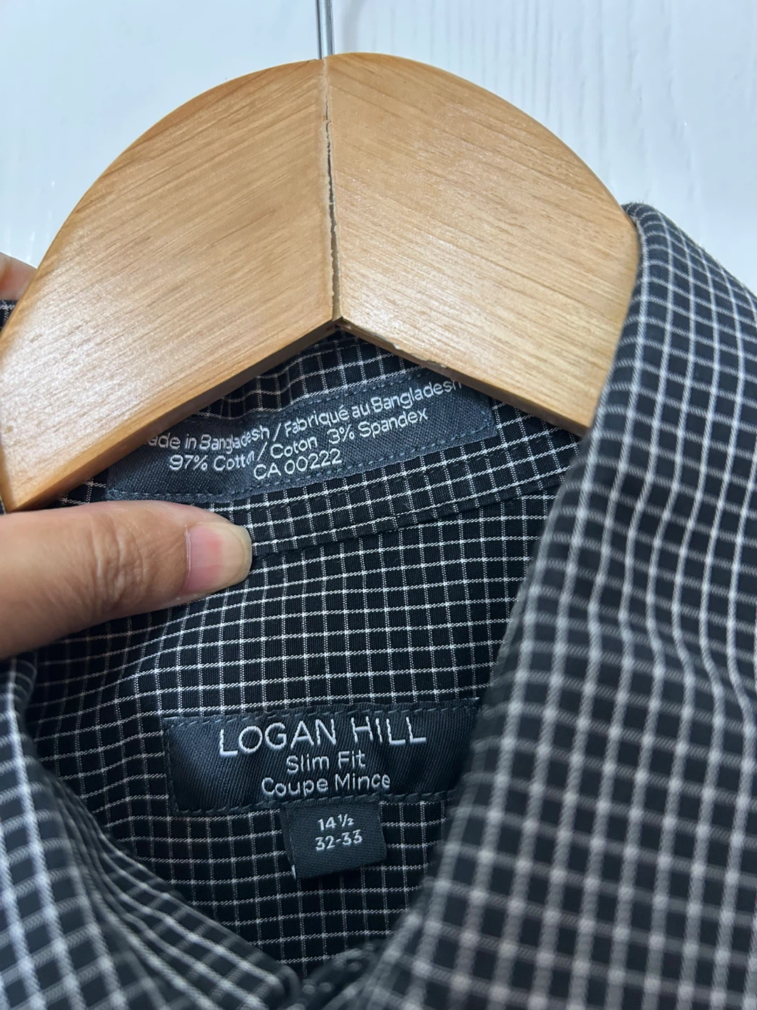 Logan Hill Slim Fit Dress Shirt 14 1/2 32-33 - photo 3