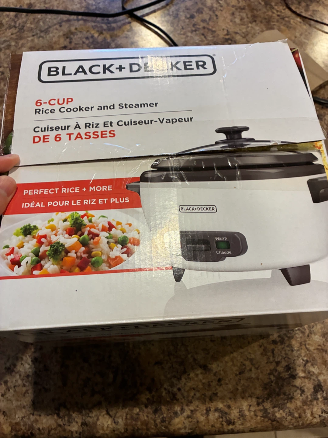 Black+Decker 6-Cup Rice Cooker and Steamer - photo 3