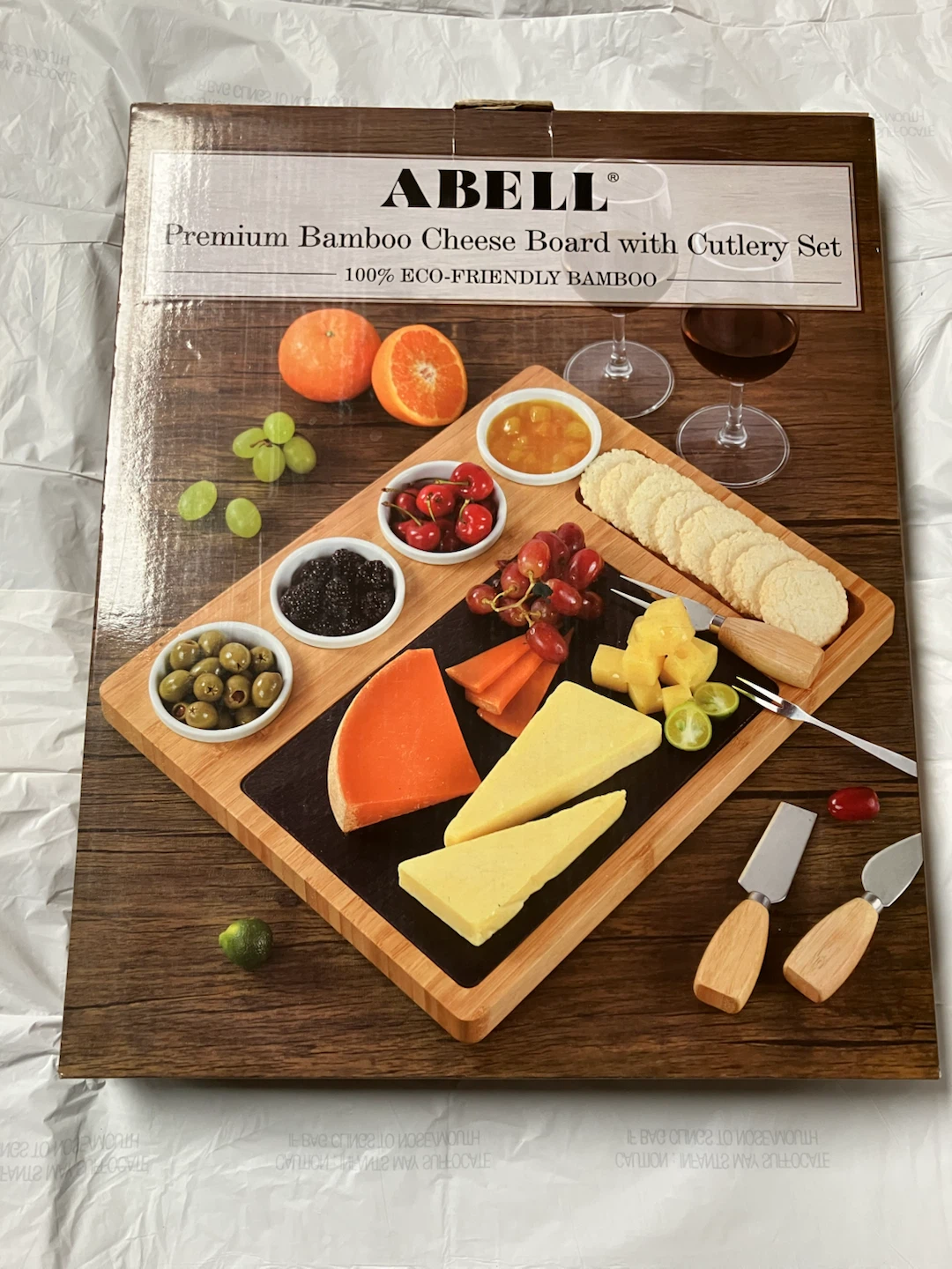 Set of 2 House Bamboo Cheese Board Sets - photo 2