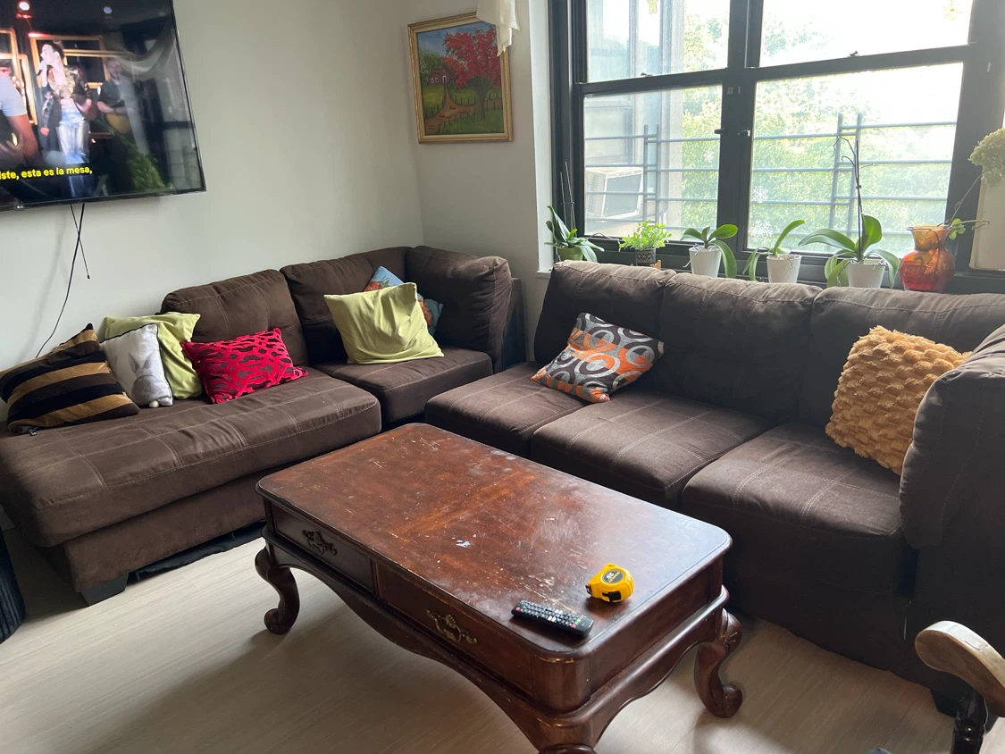 Dark Brown Wooden Coffee Table