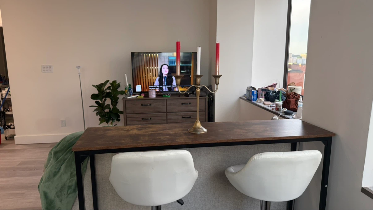 Rustic Narrow Bar Table