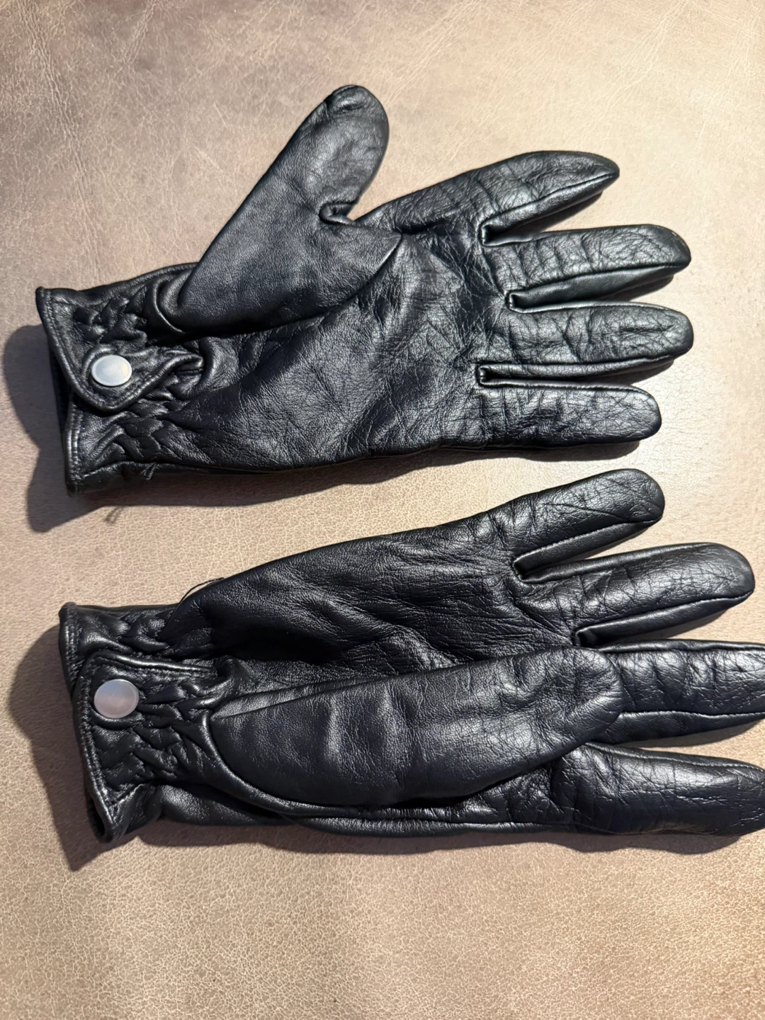 Sandro Black Leather Gloves