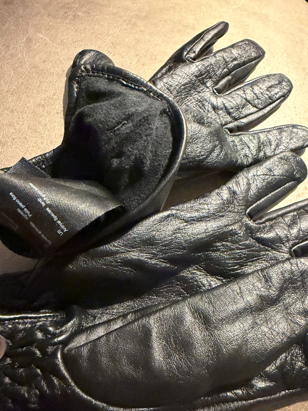 Sandro Black Leather Gloves - photo 4