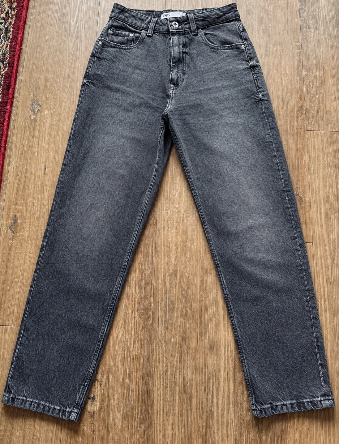 Zara High Waisted Charcoal Jeans – Size 4 - photo 3
