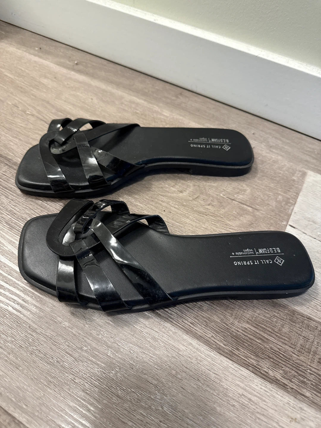 Call It Spring Black Sandals