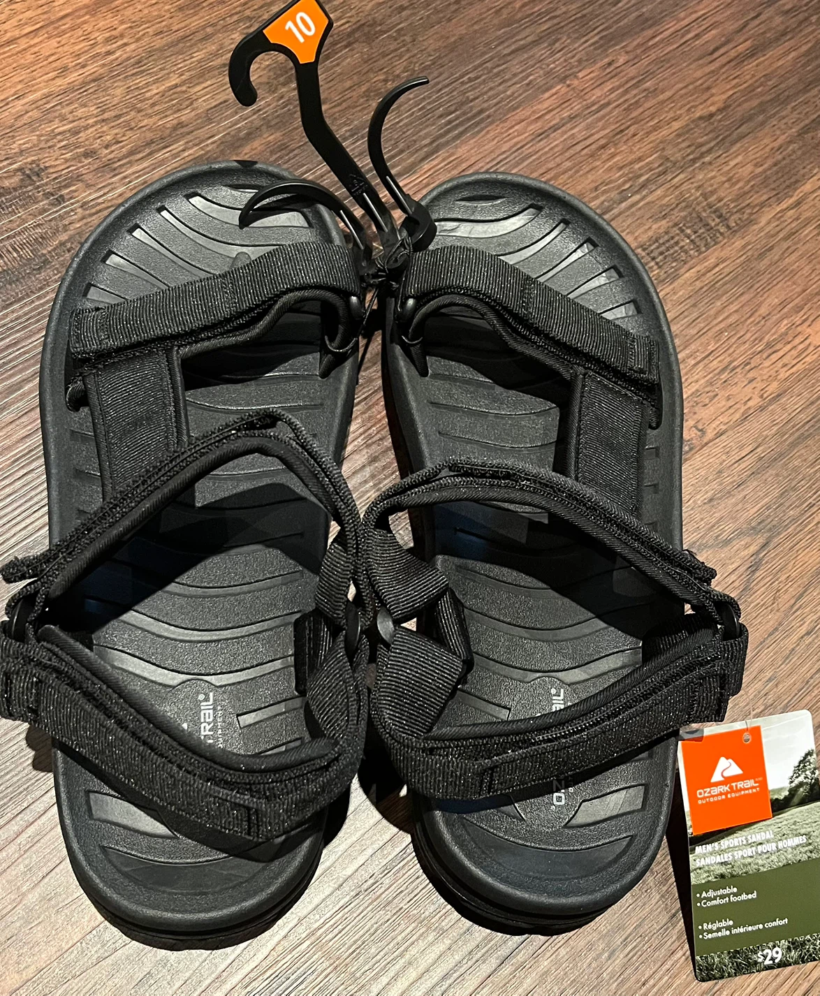 Ozark Trail Men's Sports Sandals - Size 10