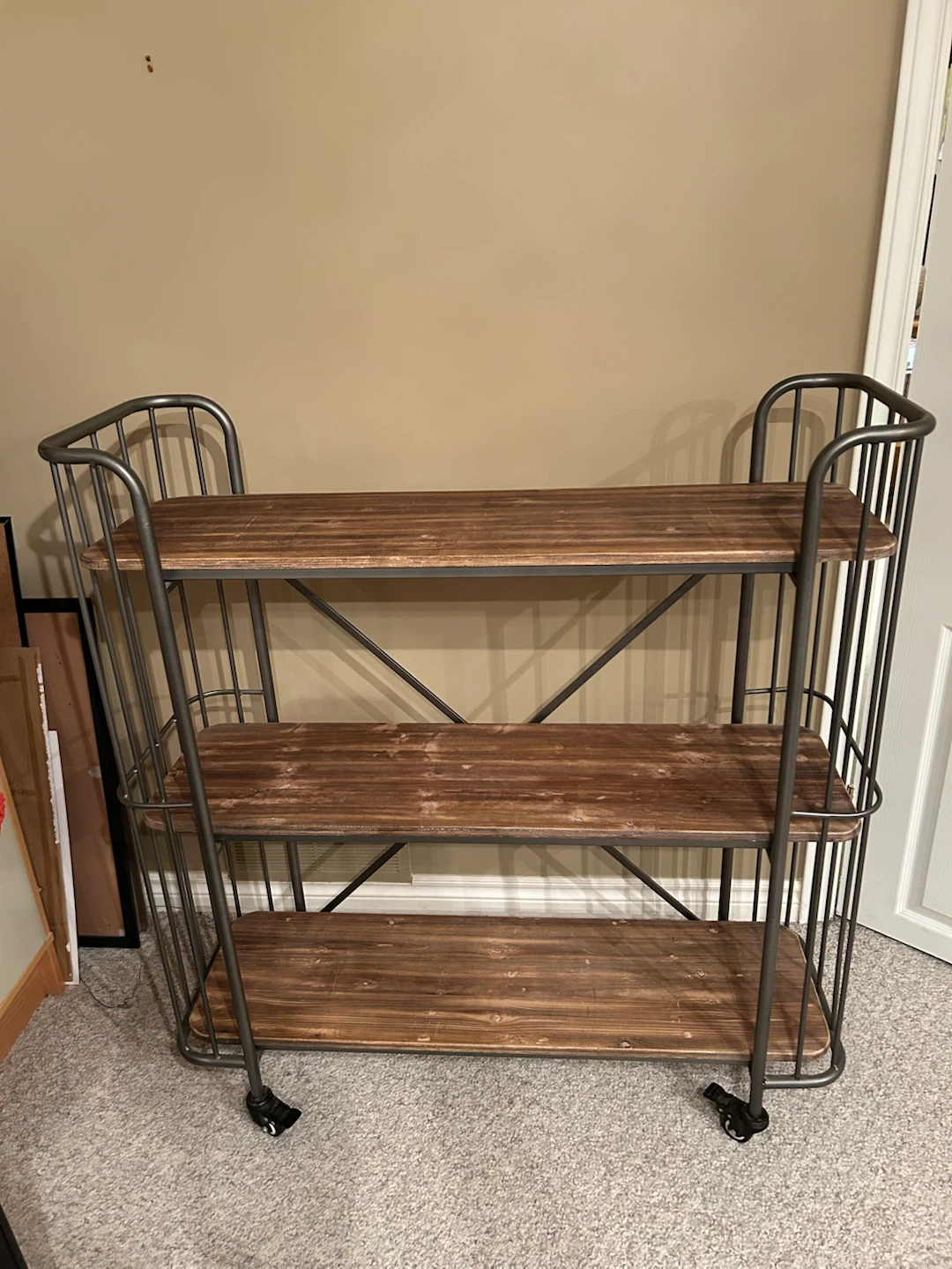 Rustic Style 3-Tier Book Shelf