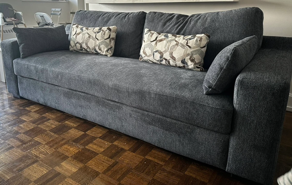 Blue Fabric Sofa