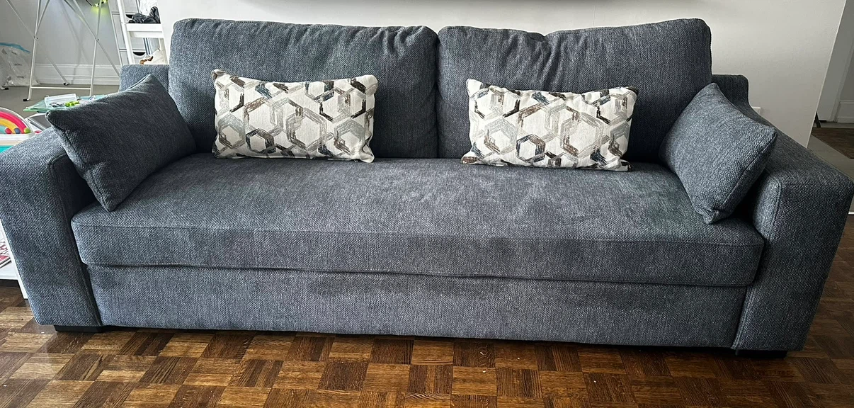 Blue Fabric Sofa - photo 3