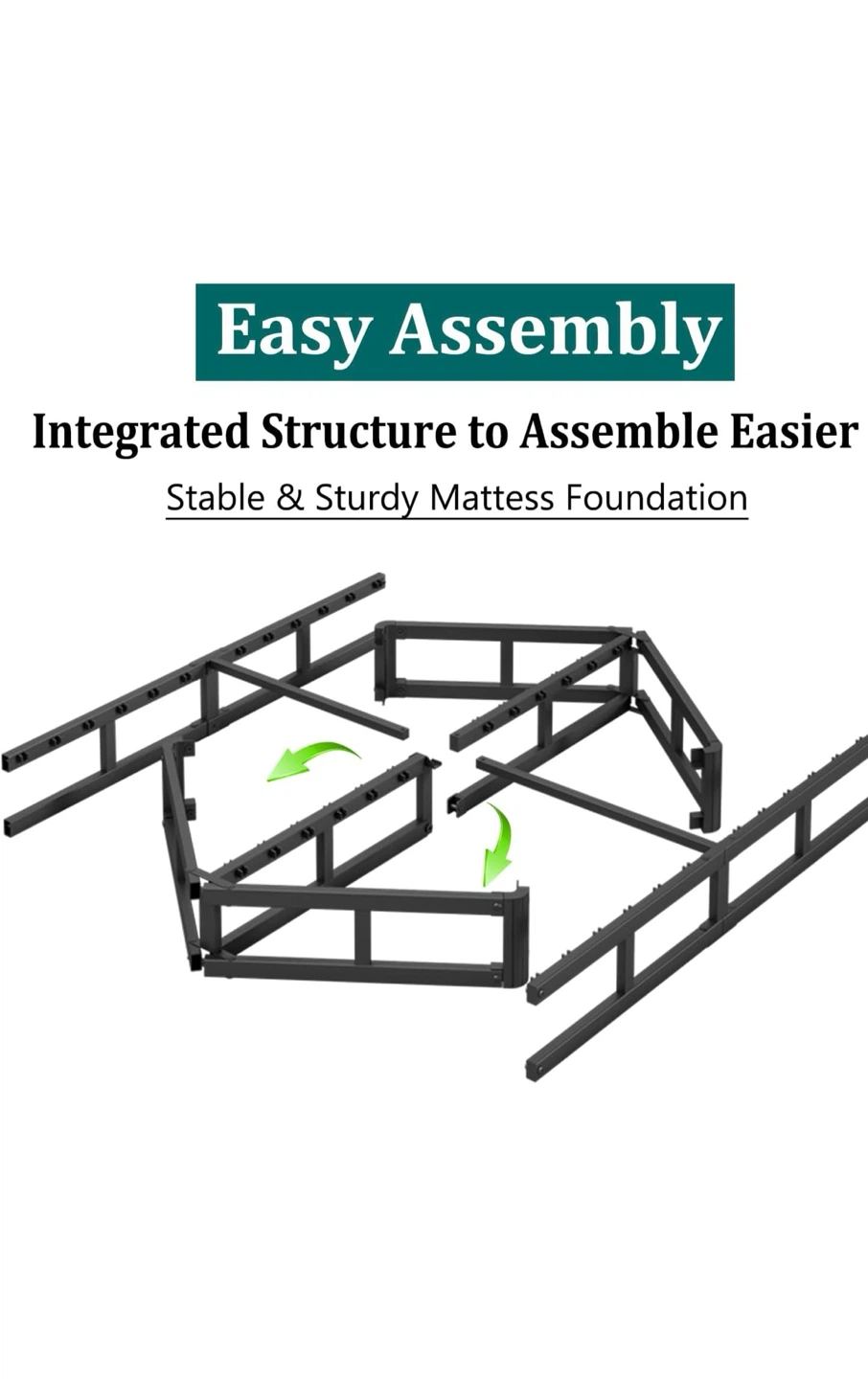 King Size Heavy Duty Metal Mattress  Foundation - photo 4