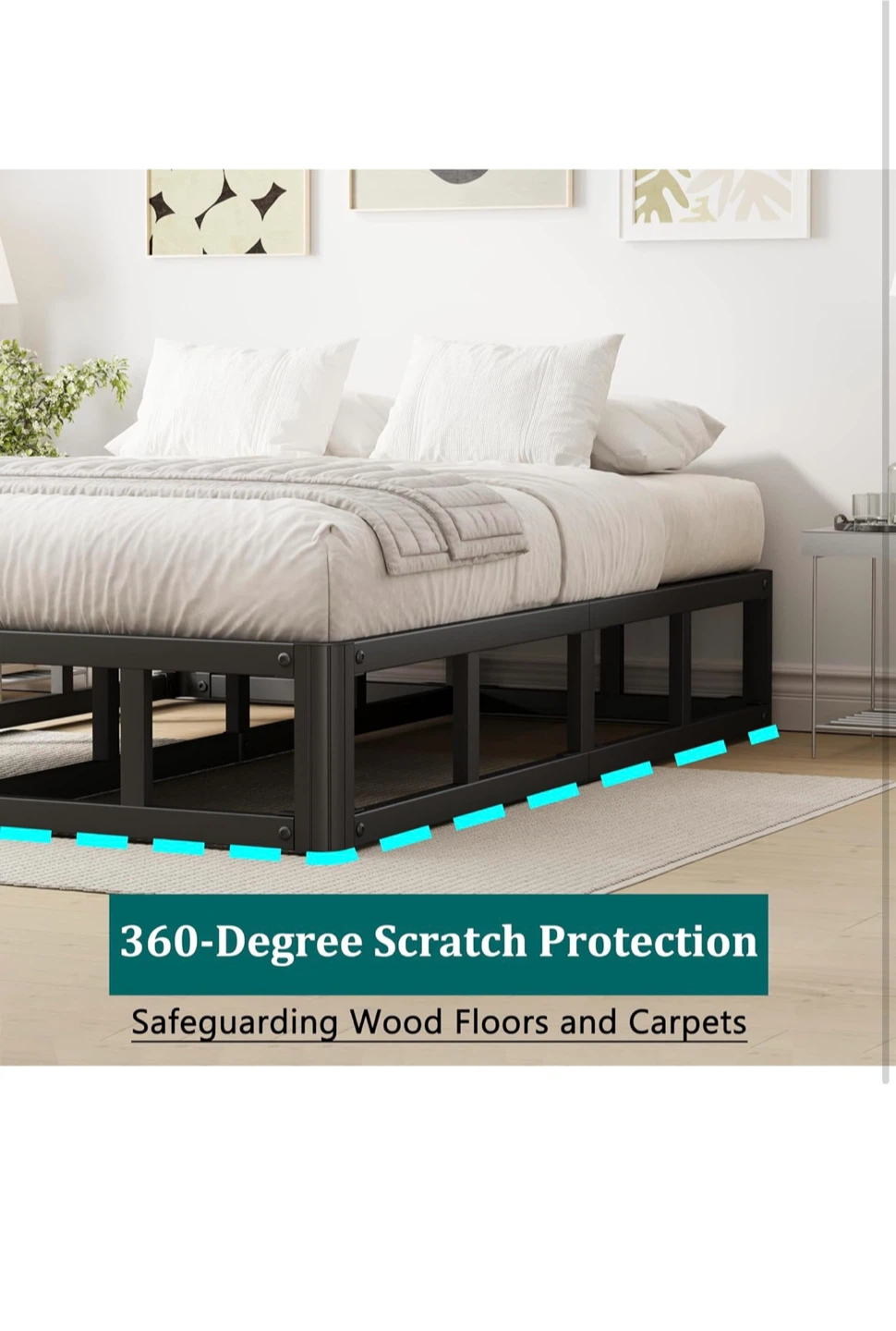 King Size Heavy Duty Metal Mattress  Foundation - photo 5