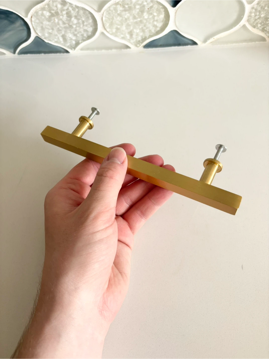 30 Royal Gold Modern Rectangular Cabinet Bar Pulls - photo 3