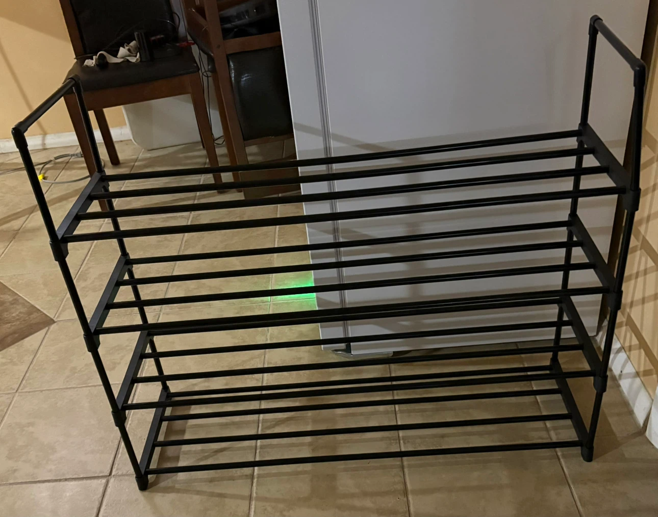 Black Metal Shoe Rack - photo 2