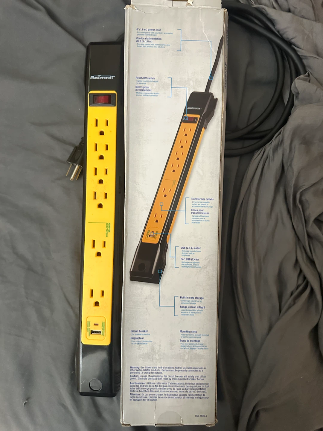 Mastercraft 6-Outlet Workshop Power Bar - photo 2
