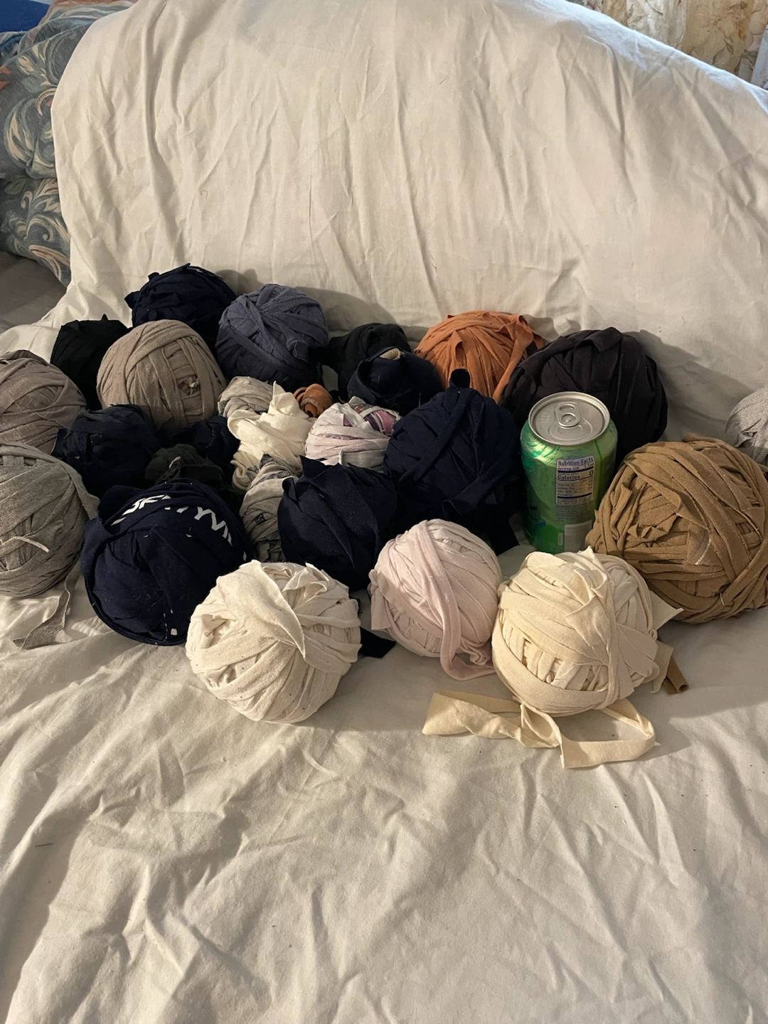 Assorted Fabric Yarn Scrap Bundle