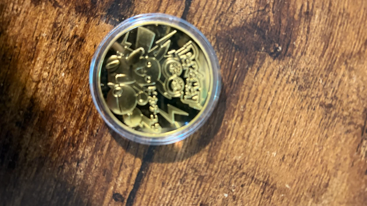 Pokemon Pikachu Gold Collectible Coin