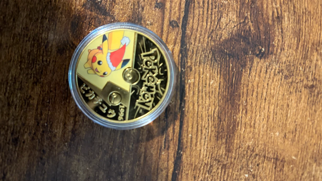 Pokemon Pikachu Gold Collectible Coin - photo 2