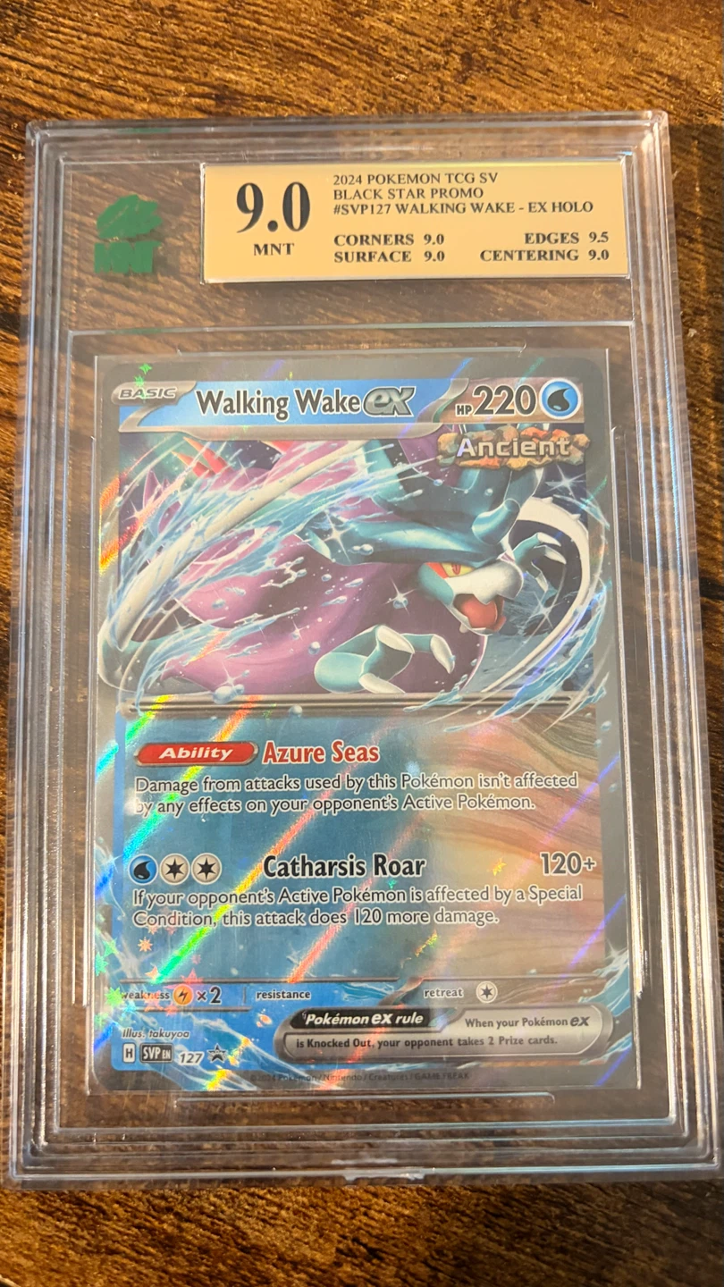 Walking Wake ex SVP127 MNT 9.0 Graded Pokémon Card