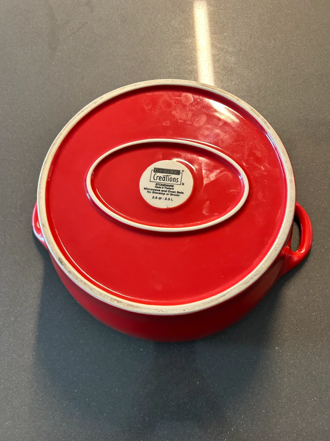 CorningWare Creations Red Stoneware Casserole Dish - photo 2