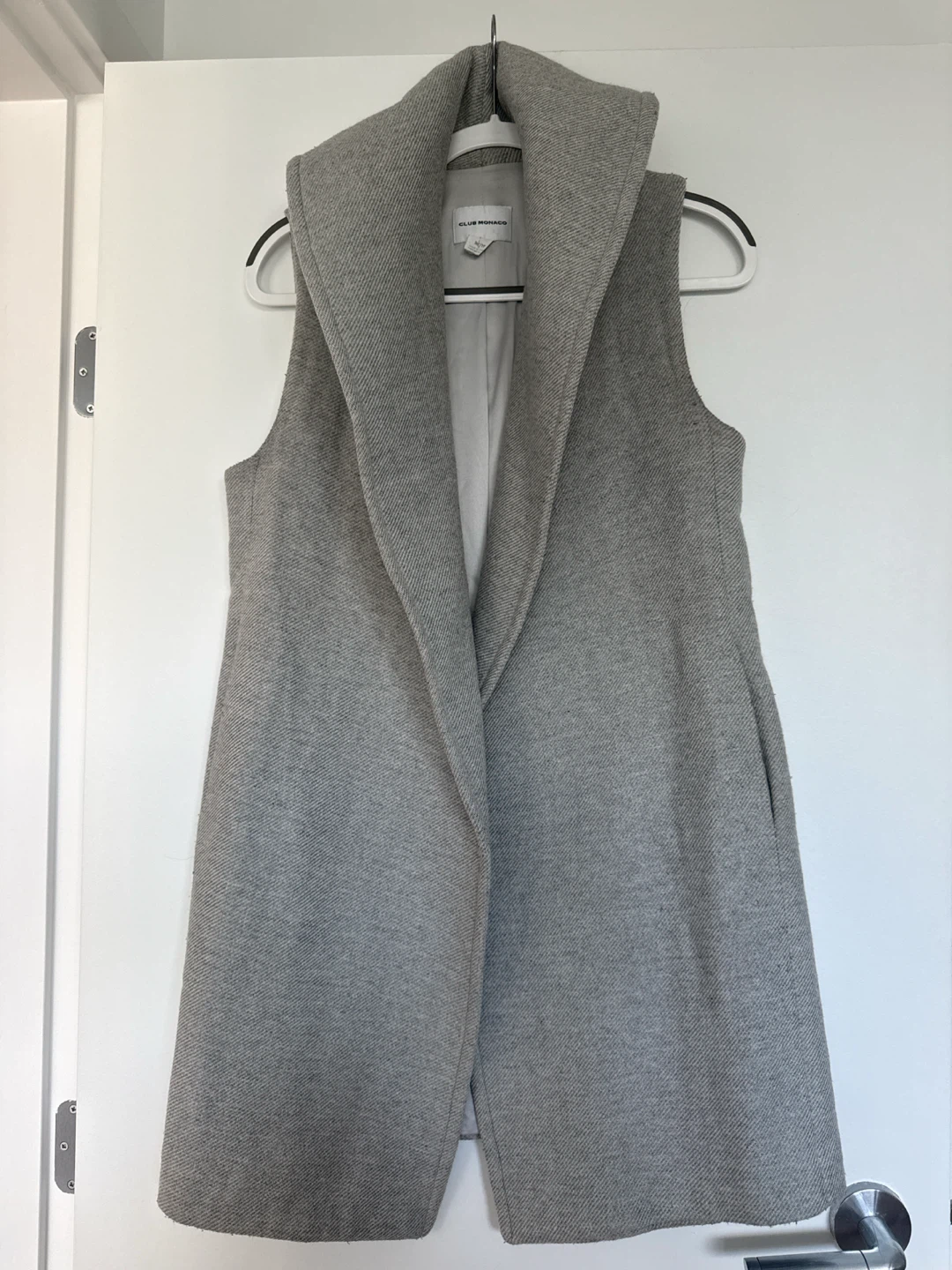 Club Monaco Grey Wool Blend Vest