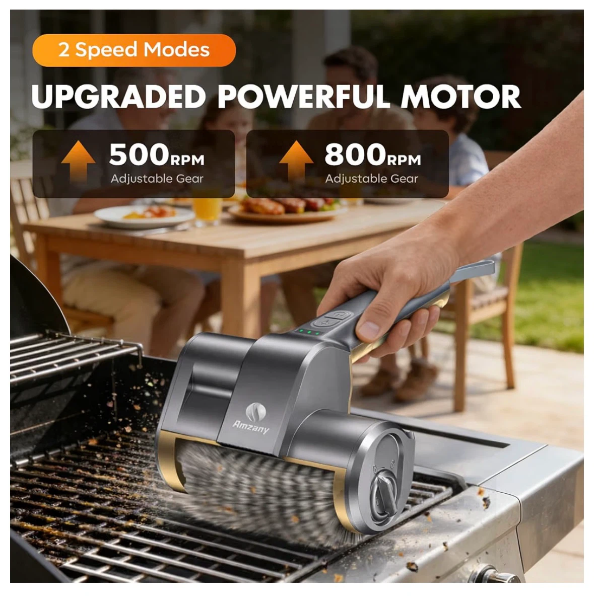 Amzany Electric BBQ Grill Brush - photo 2