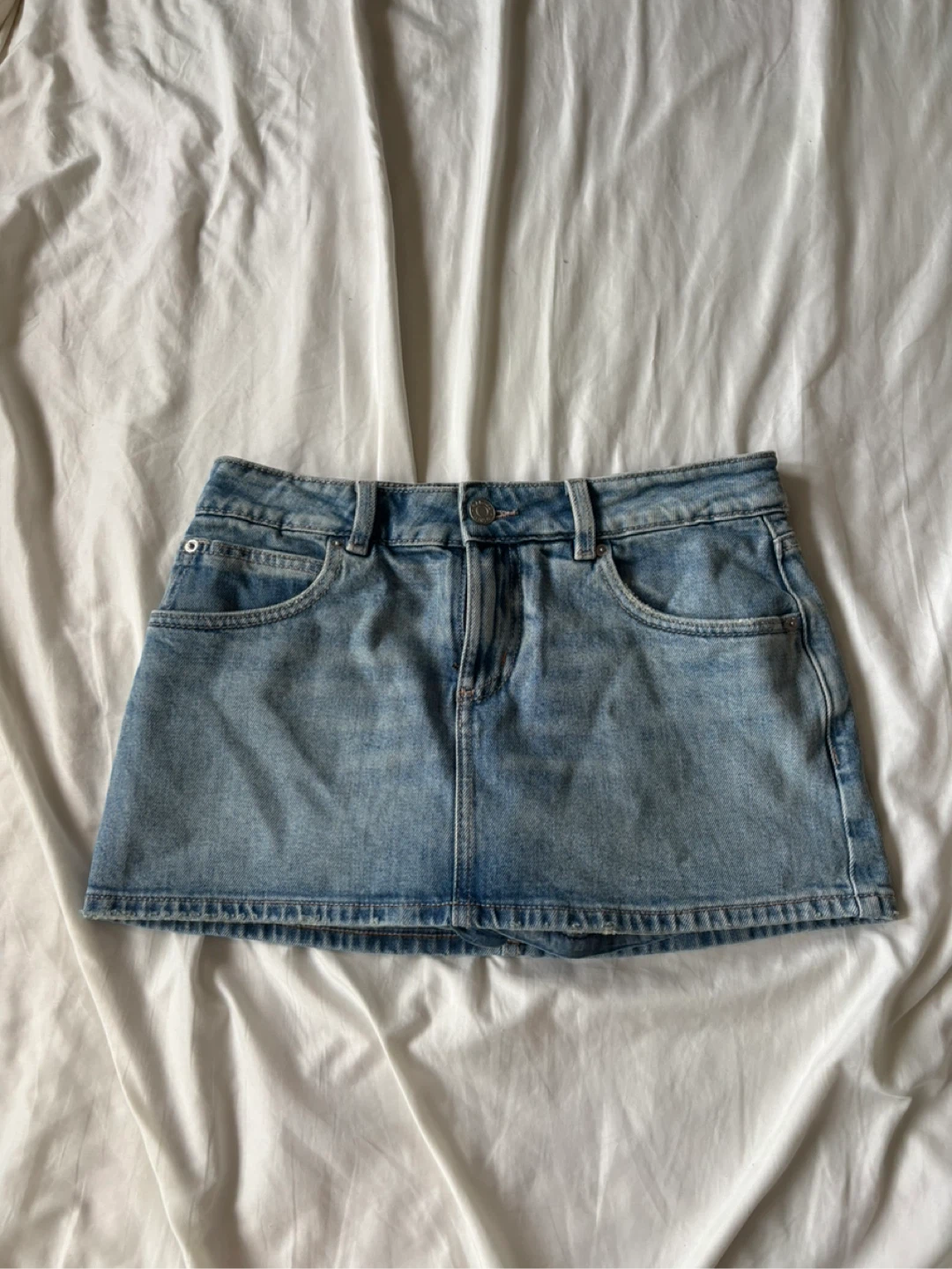 Garage Denim Mini Skirt