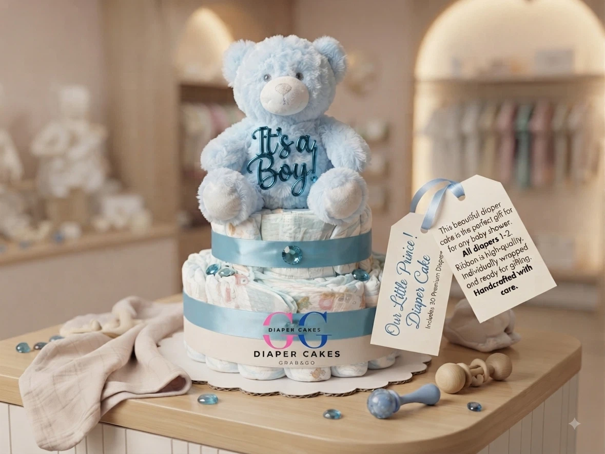 Diaper cake for boys and girls - photo 3