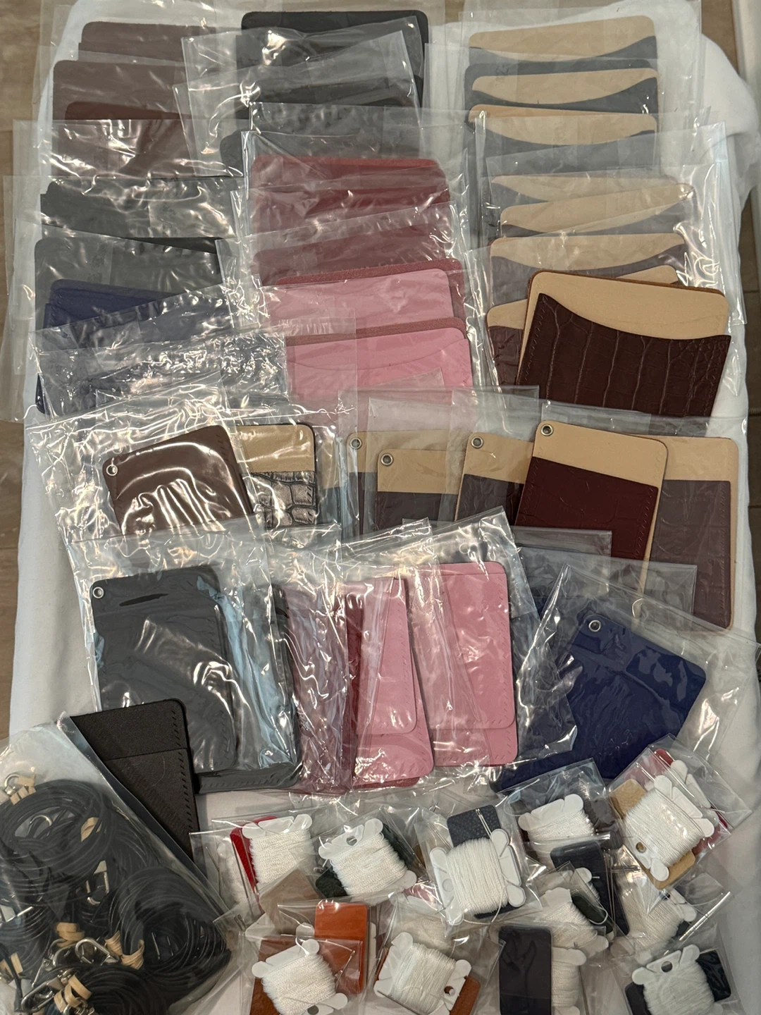 Leathercraft - bulk genuine leather cardholder DIY kits