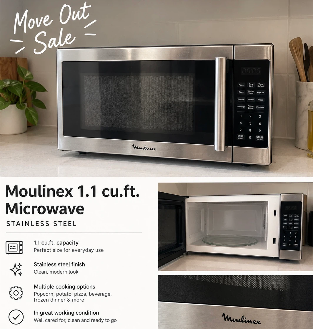 Microwave -Stainless Steel - photo 2