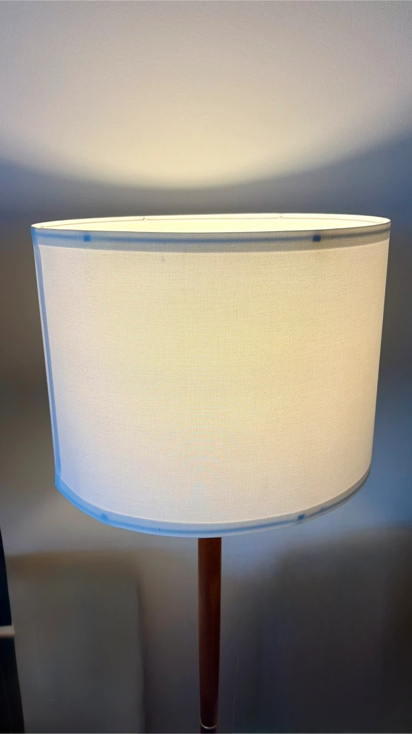 Mid-Century Modern Wooden Floor Lamp with Bulb - photo 3