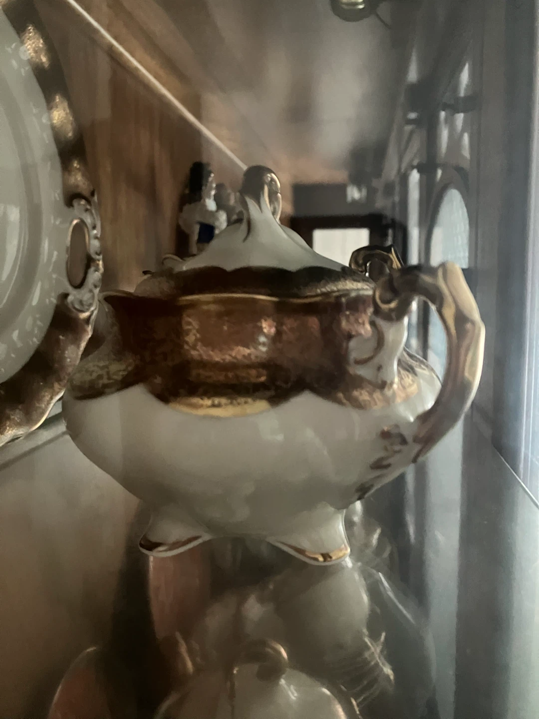 Vintage Gold Trimmed Porcelain Tea Set - photo 2