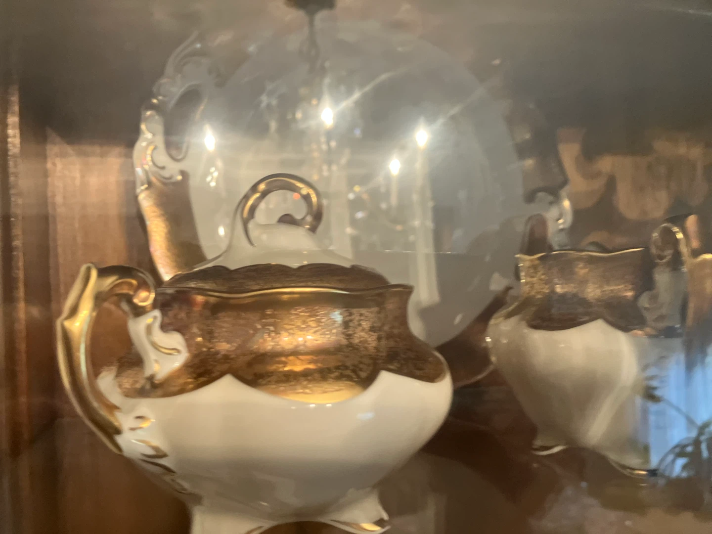 Vintage Gold Trimmed Porcelain Tea Set - photo 4