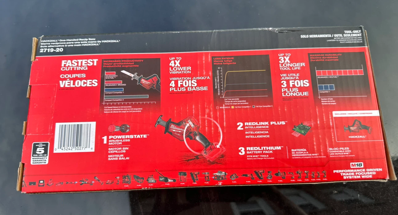 Milwaukee M18 FUEL Hackzall One-Handed Recip Saw 2719-20 - photo 2