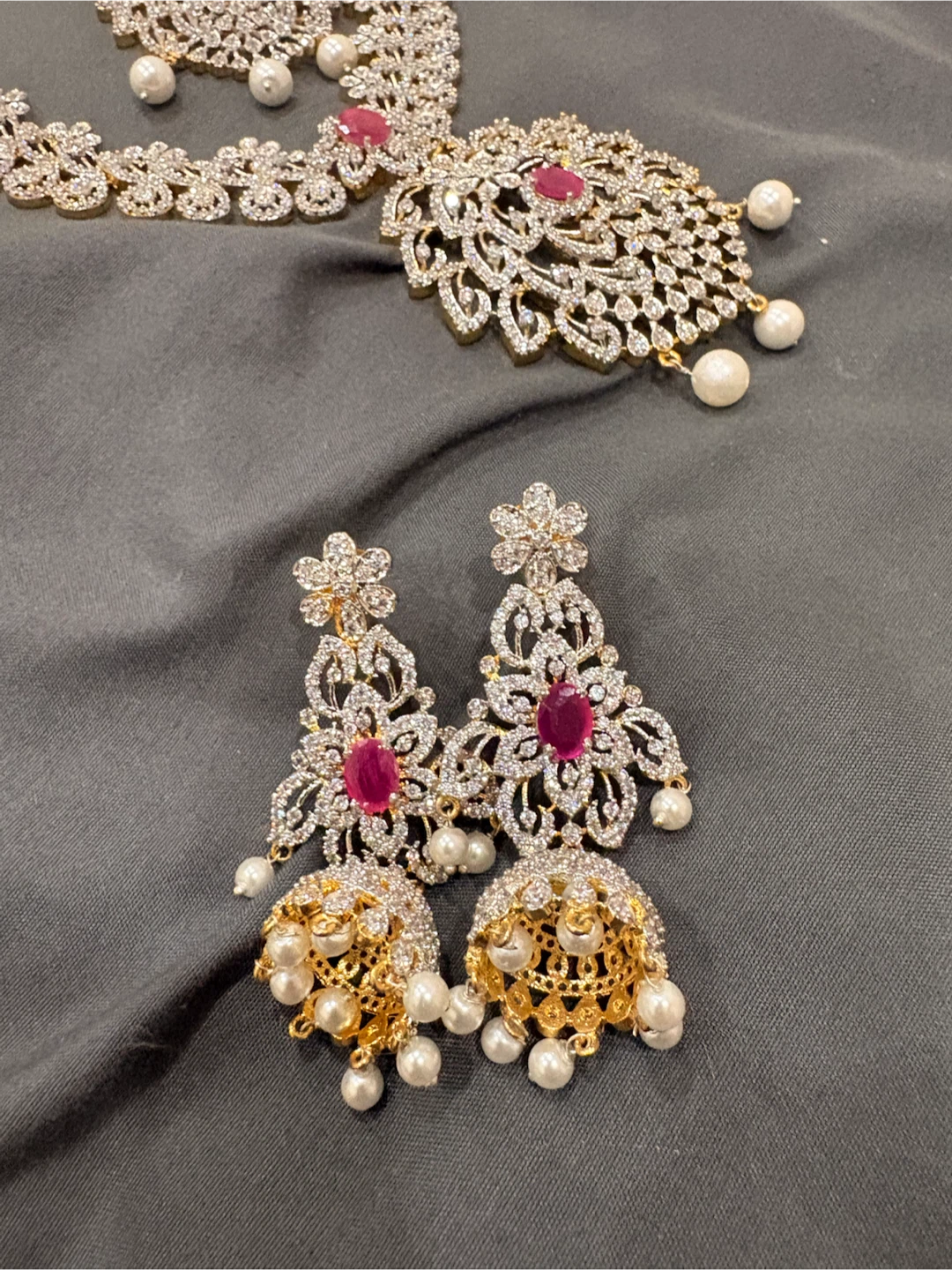 Indian Jewellery Set with Maang Tikka - photo 2