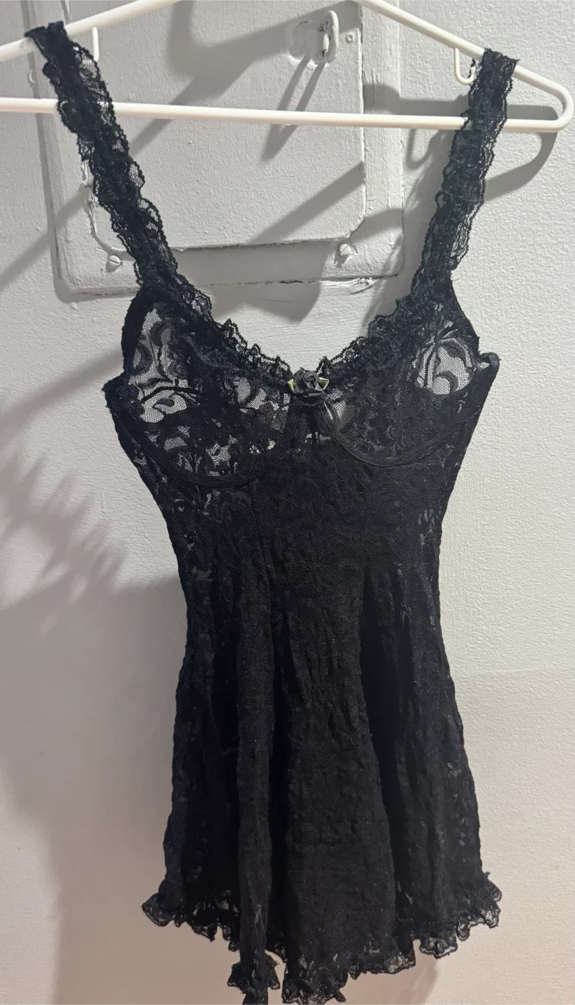 LA Luxuries Black Lace Vintage Dress - photo 2