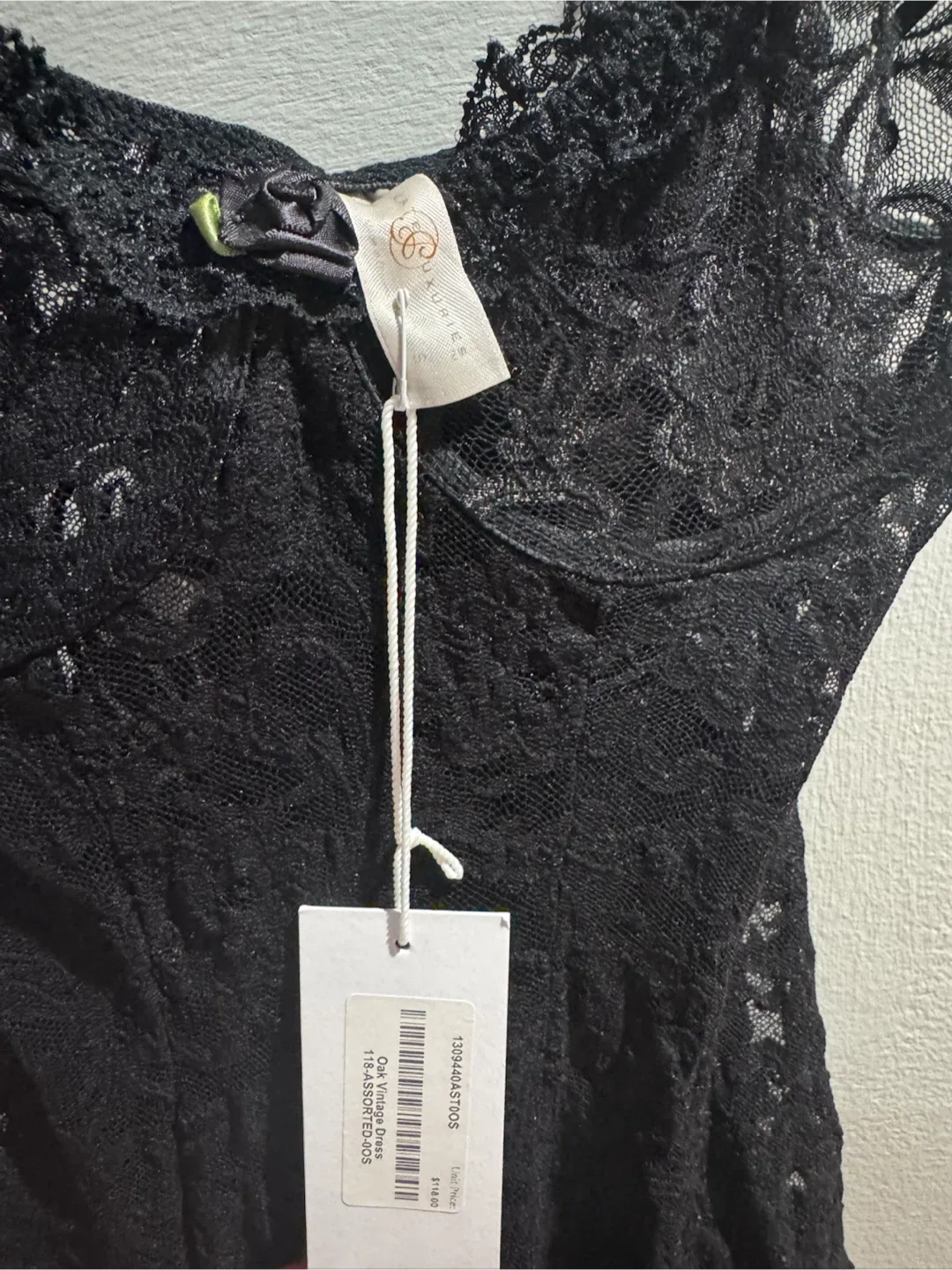 LA Luxuries Black Lace Vintage Dress - photo 5