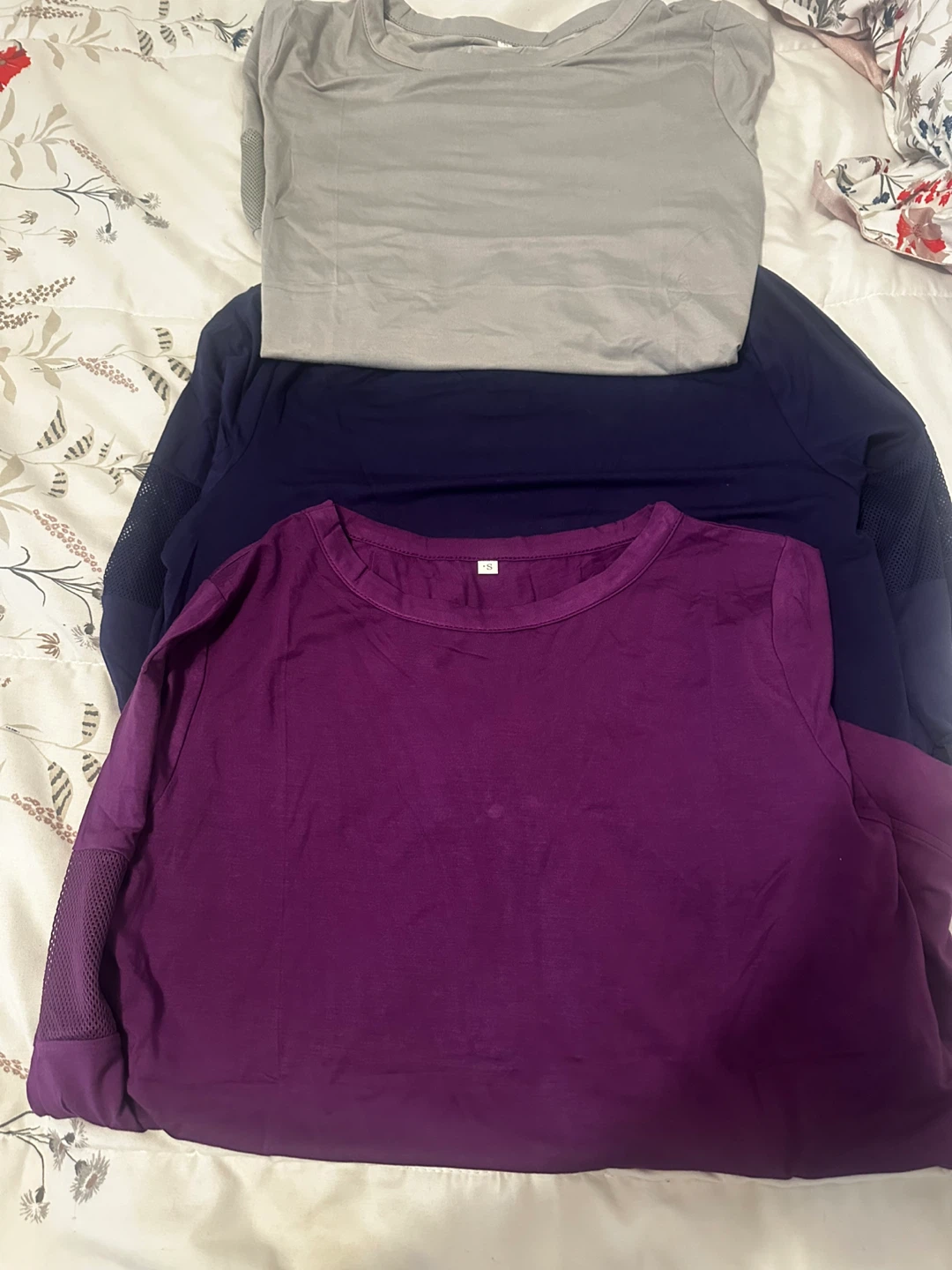 Set of 3 Long Sleeve Athletic Shirts