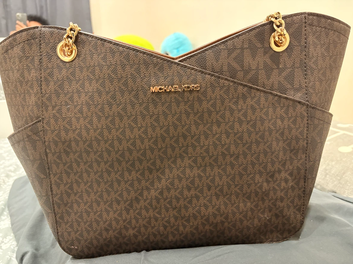 Michael Kors Brown Logo Tote Bag